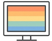 ヒートマップ説明PCイラスト